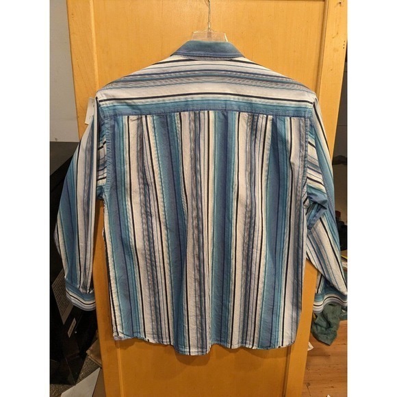 TOMMY BAHAMA Men's Button‎ Down Shirt Large LONG Sleeve Hawaiian Cotton/Silk - Picture 2 of 5